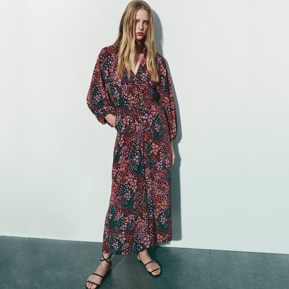 Zara Floral Print Full Length Jumpsuit